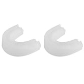 HEALLILY 2pcs U-shaped silicone toothbrush heads - front view, white