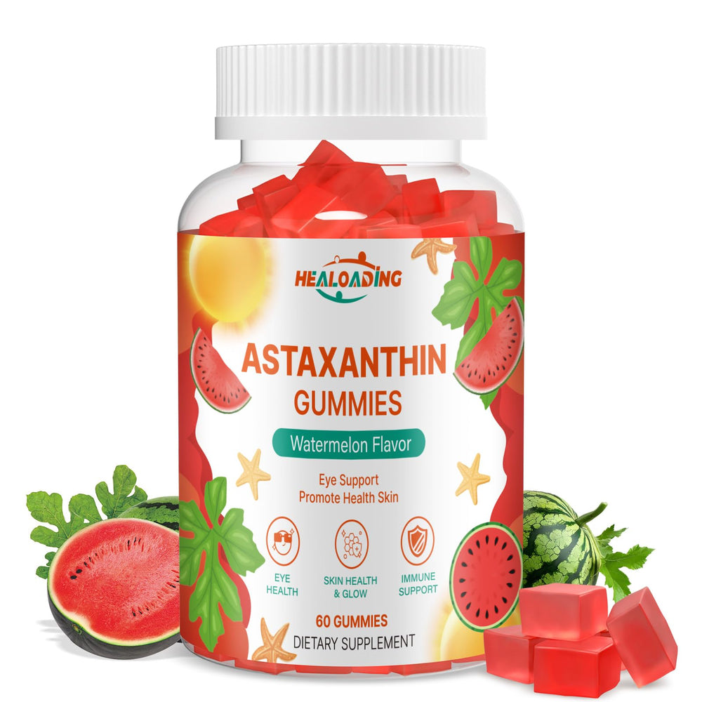 HEALOADING Astaxanthin 12mg gummies front view