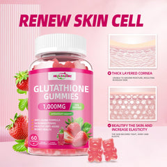 Lifestyle image showing daily glutathione gummy supplement routine