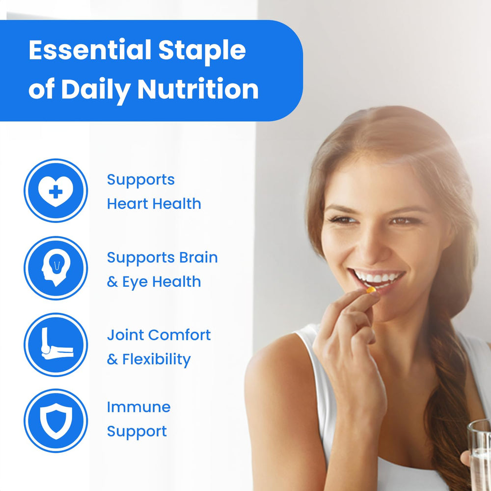 Health benefits of omega-3 supporting heart brain joints