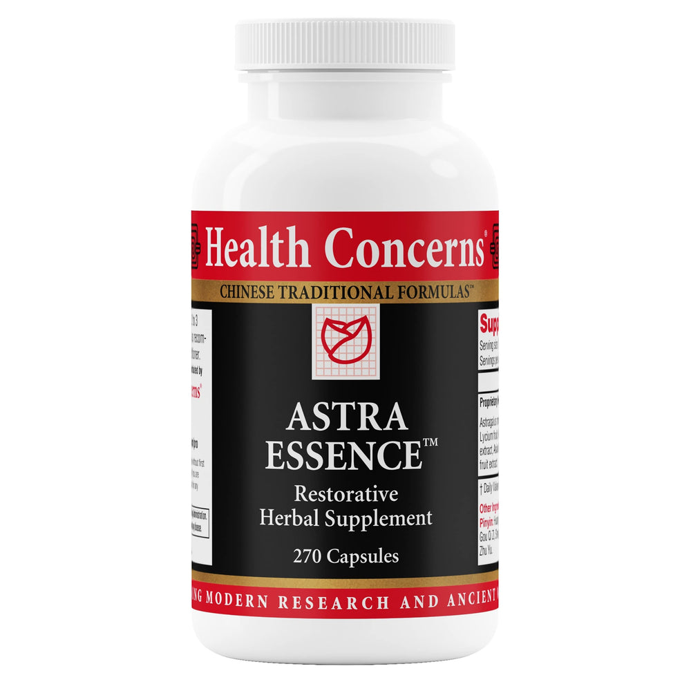 Health Concerns Astra Essence bottle and label