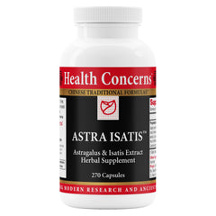 Health Concerns Astra Isatis bottle label