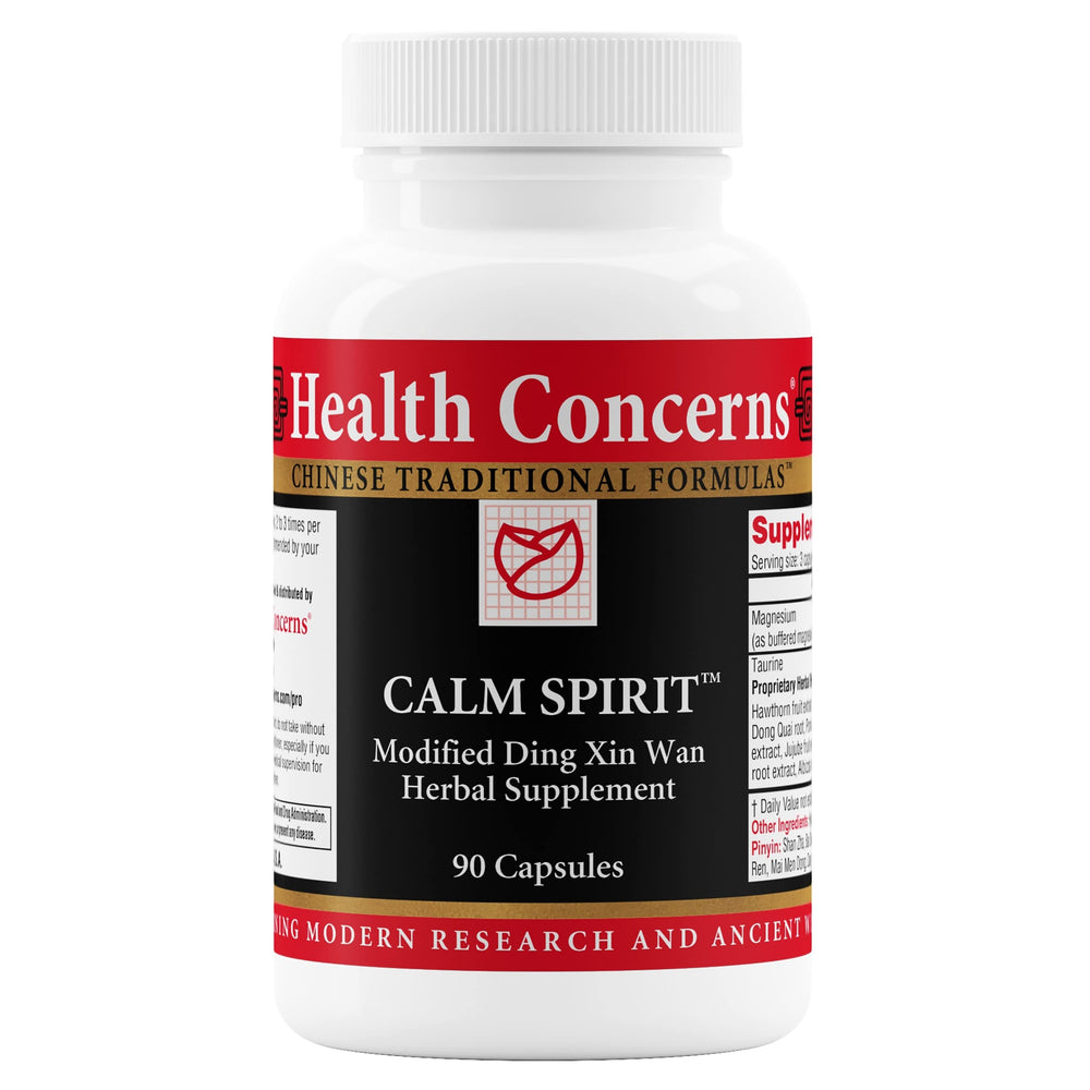 Health Concerns Calm Spirit bottle front view