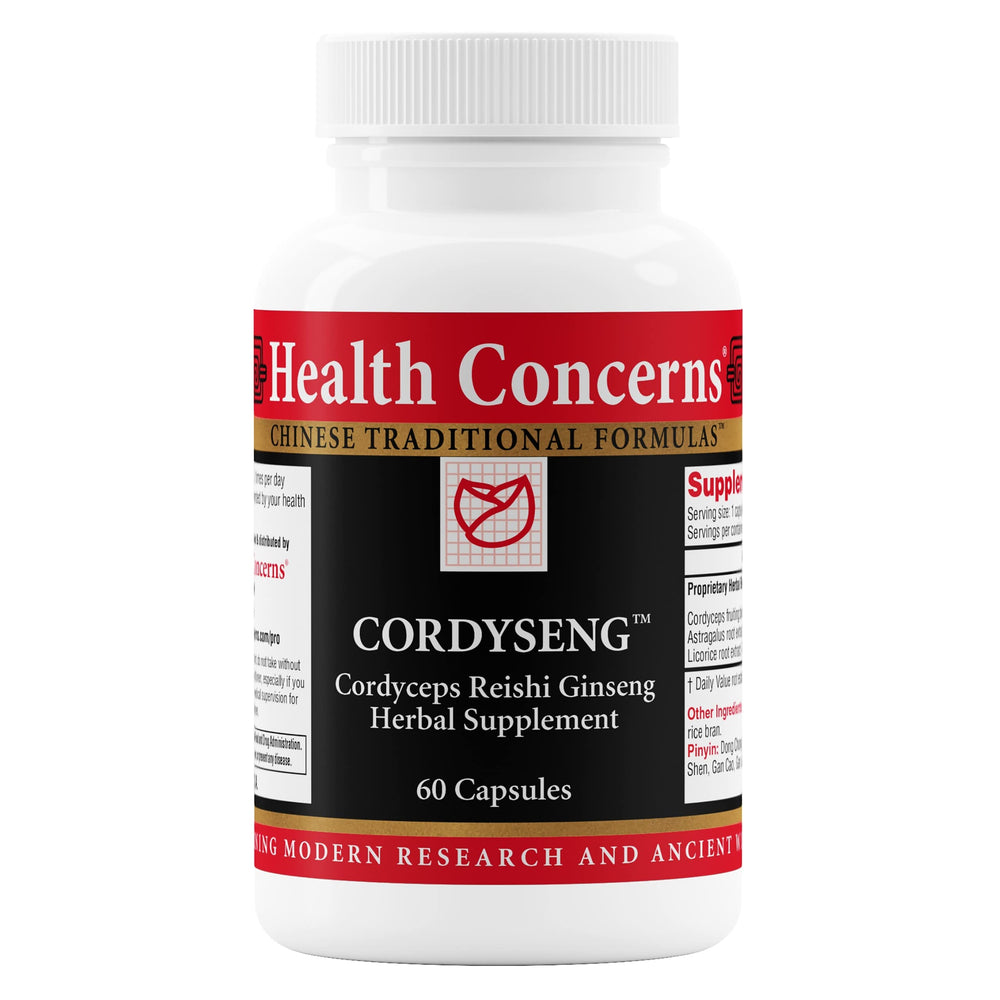 HealthConcerns CordySeng - Immune & Respiratory Support - 60 Capsules bottle front