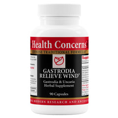 Health Concerns Gastrodia Relieve Wind bottle label