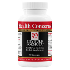 Health Concerns Lily Bulb Formula bottle label