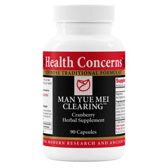 Health Concerns Man Yue Mei Clearing Cranberry Urinary Health bottle label