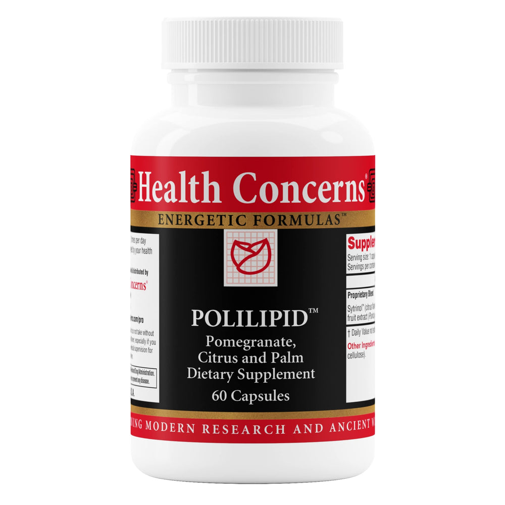 Health Concerns Polilipid bottle shown against a white background