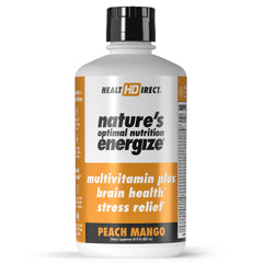 HEALTH DIRECT Energize Liquid Multivitamin bottle Peach Mango