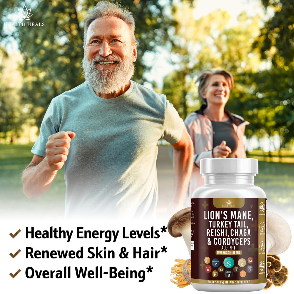 Reishi mushroom ingredient close-up for Health Heals blend