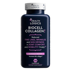 BioCell Collagen bottle label and capsules