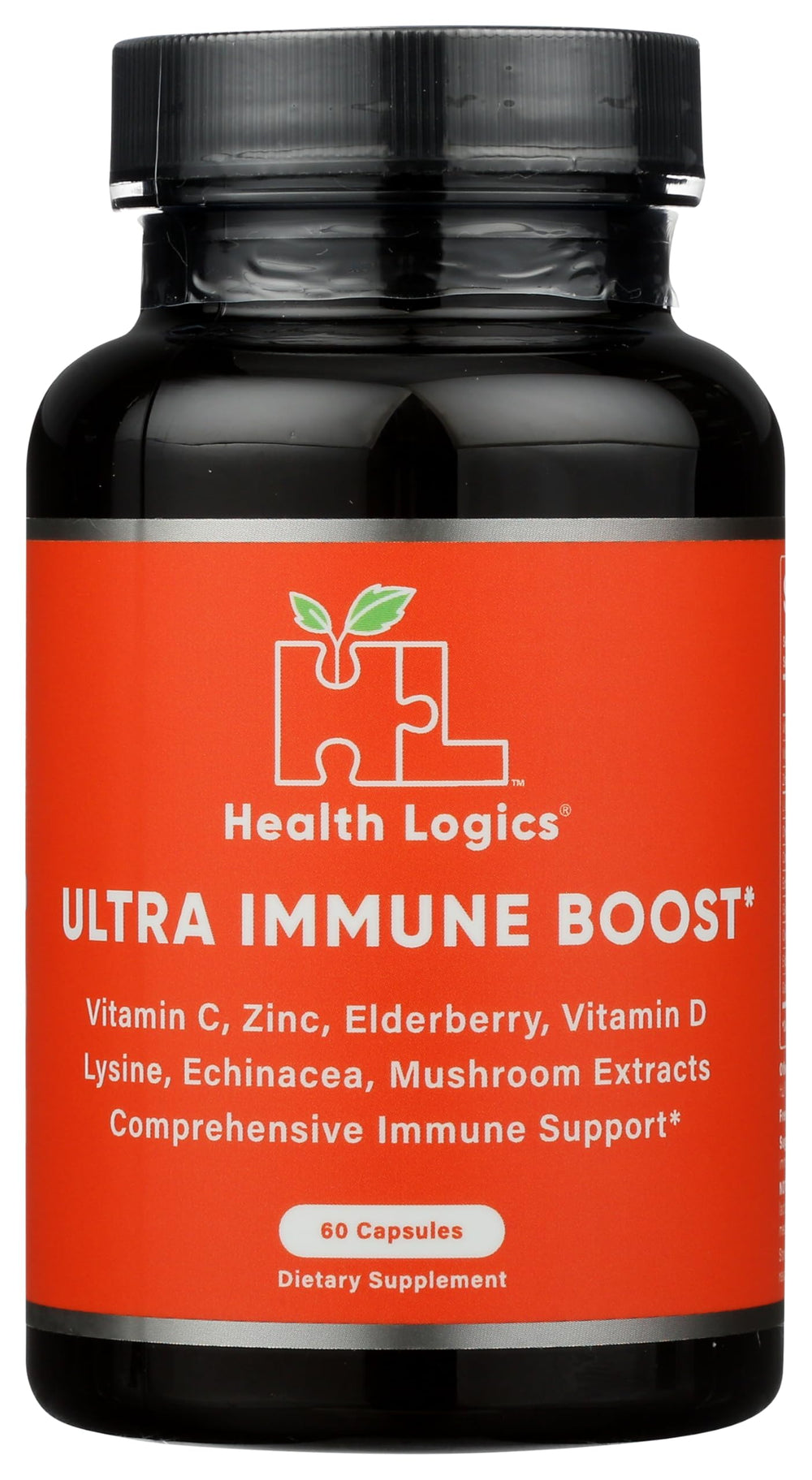 Health Logics Fortify! immune support capsules bottle on a white background