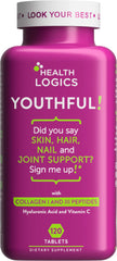 Health Logics Youthful Collagen 6000mg front bottle