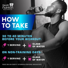 Health Nutrition Naturals muscle pump visual during a workout