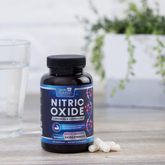 Health Nutrition Naturals Nitric Oxide Booster box-pack shot signals premium packaging