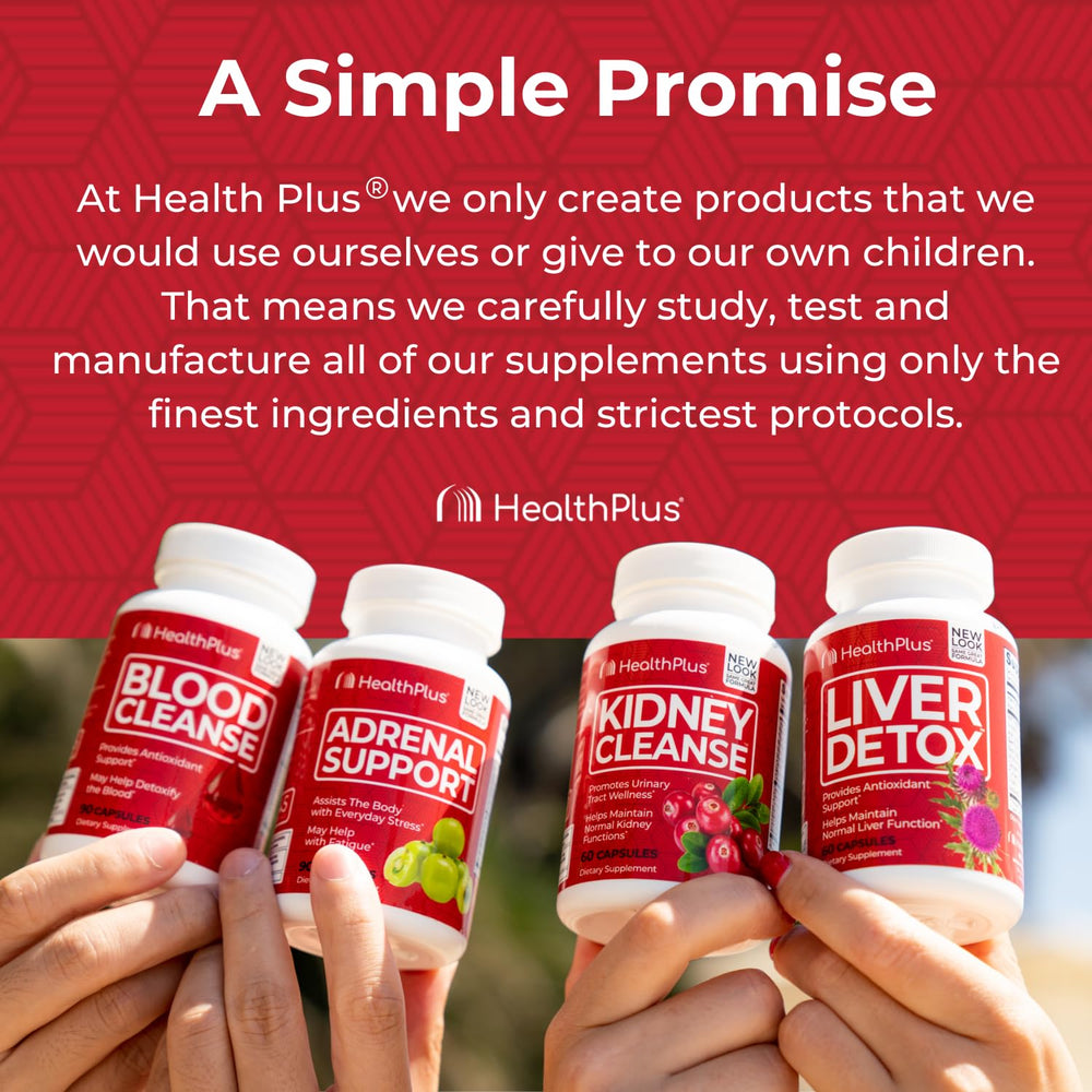 Health Plus Adrenal Cleanse packaging and bottle