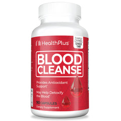 Health Plus Blood Cleanse bottle front label