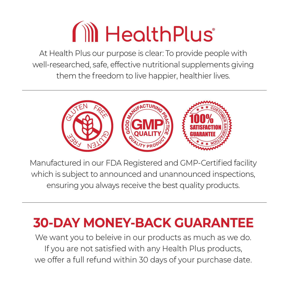 Health Plus Herbal Detox+ digestive-support graphic highlights potential comfort after meals.