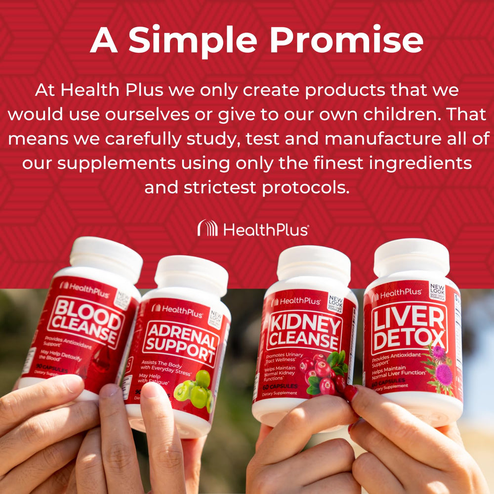 Health Plus Liver Detox ingredients-collection shows complete herbal blend of milk thistle and more