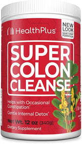 Health Plus Super Colon Cleanse 12 oz container for 10-day cleanse and detox