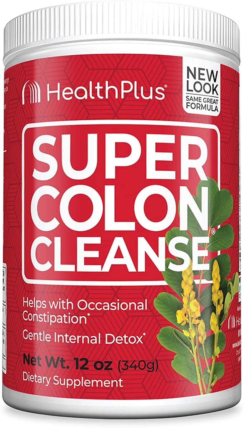 Health Plus Super Colon Cleanse bottle for a gentle detox routine