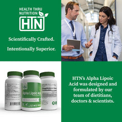 Vegan, Non-GMO, Gluten Free ALA capsules by Health Thru Nutrition