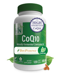Health Thru Nutrition CoQ-10 100mg with BioPerine bottle front