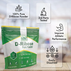 Measuring a 5 g serving of Health Thru Nutrition D-Ribose powder
