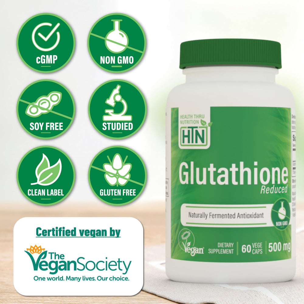 Non-GMO, gluten-free and soy-free Glutathione Vegecaps