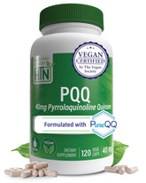 Front view of Health Thru Nutrition PureQQ PQQ 40mg bottle
