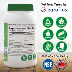 Product image: Health Thru Nutrition Ubiquinol 100mg 60 Softgels package