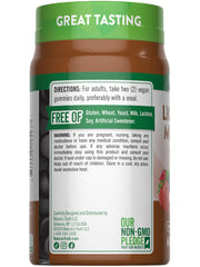 Lifestyle image of a healthy adult with Lion's Mane gummies