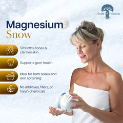 Magnesium carbonate powder used for facial mask application