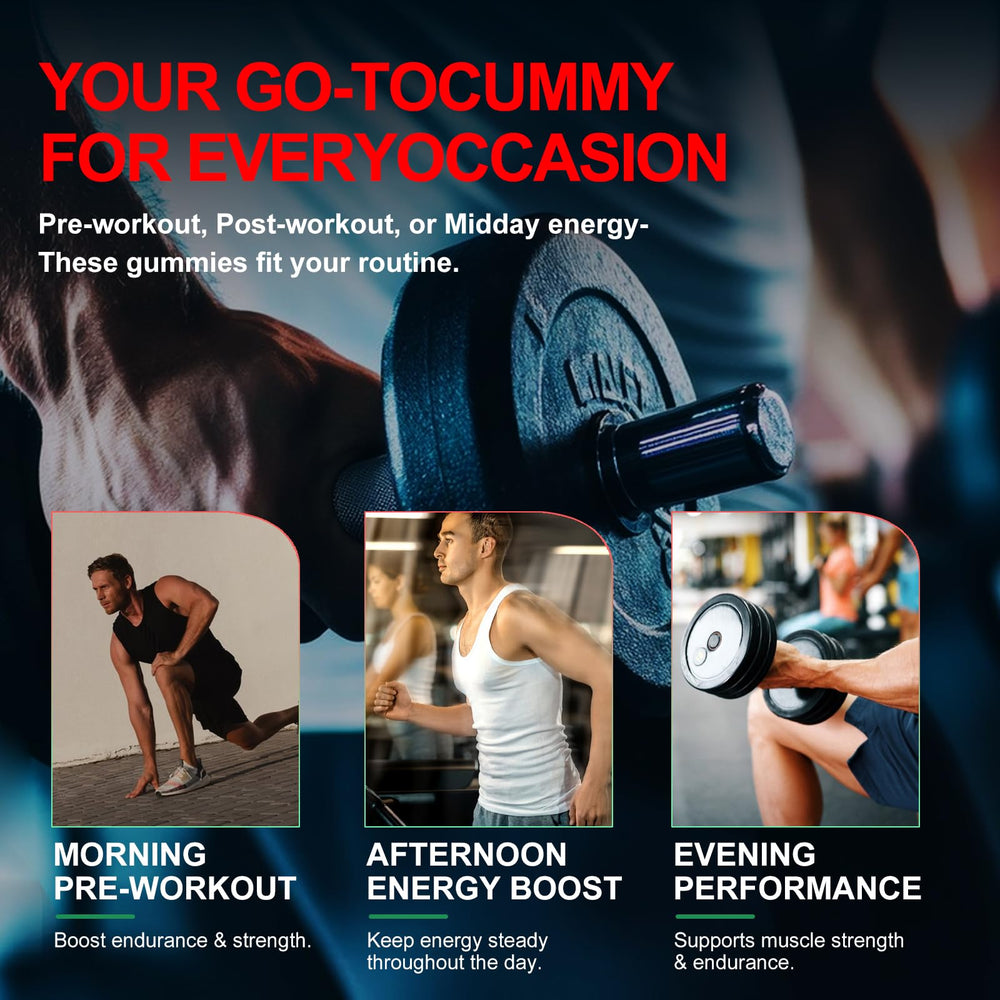 Gummies featuring electrolytes, BCAA, L-Carnitine and Taurine for enhanced performance