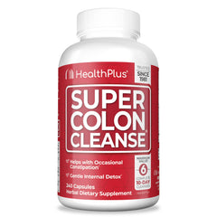 Health Plus Super Colon Cleanse bottle front with label