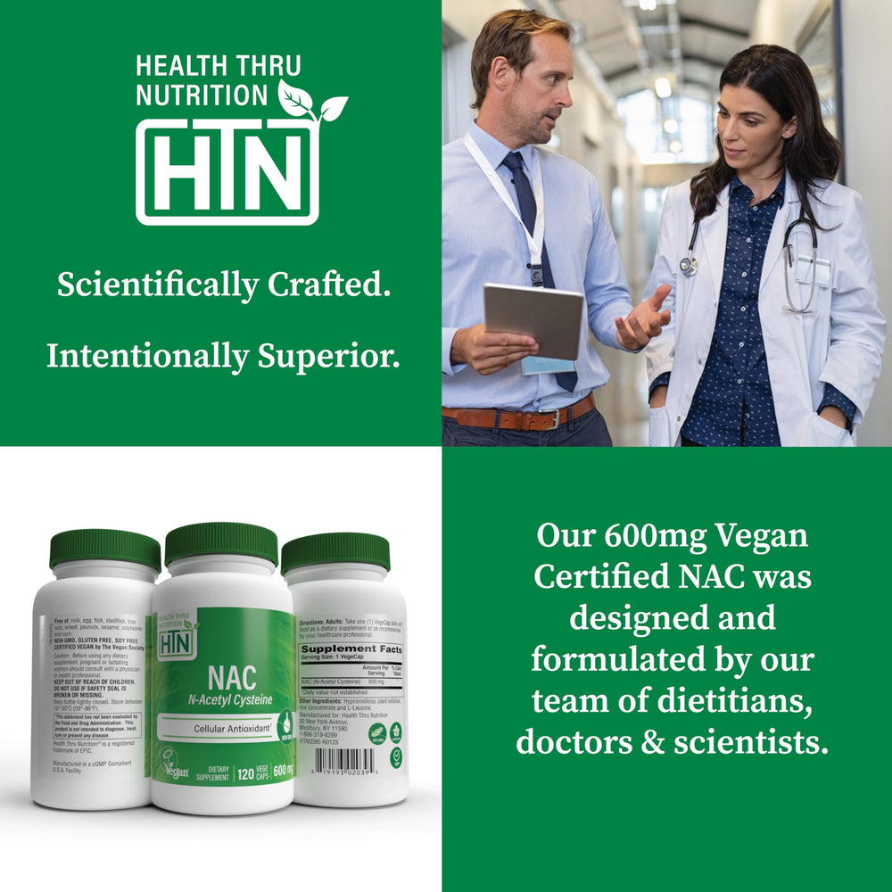 Non-GMO badge on NAC product label