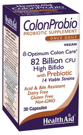 HealthAid ColonProbio 82 Billion Probiotics bottle and packaging
