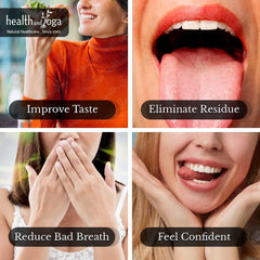 Full set of two copper tongue cleaners