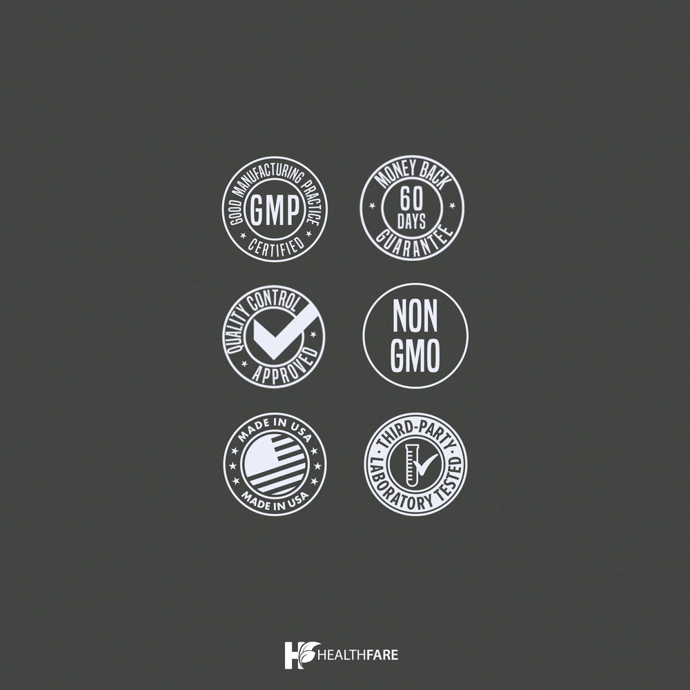 Made in USA seal on HealthFare Lithium Orotate packaging