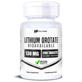 HealthFare Lithium Ootate 130 mg hero image with bottle and tablets