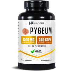 Healthfare Pygeum 4500mg vegan capsules bottle