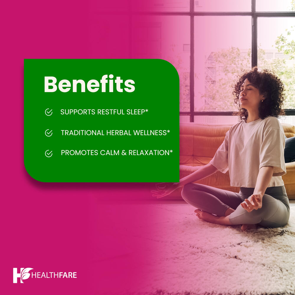 Vegan, non-GMO valerian root capsules in a clear bottle