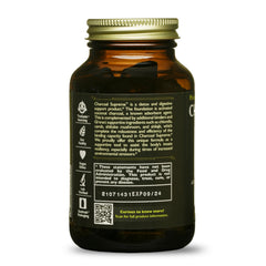HEALTHFORCE SUPERFOODS label detail showing ingredient list and certifications for transparency