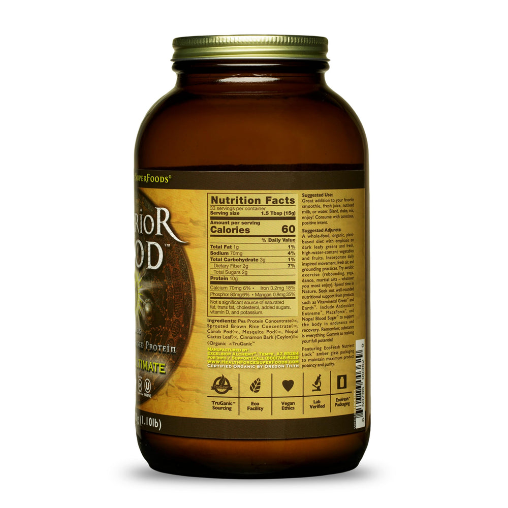 Close-up of Carob flavored powder in a scoop