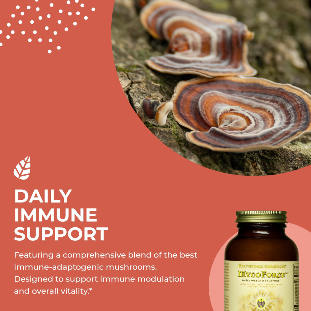 Ingredients and label for MycoForce powder