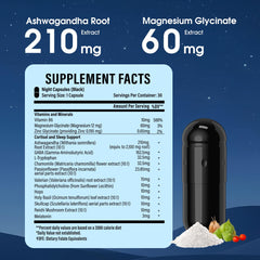 Herbal ingredients: Ashwagandha roots and Rhodiola Rosea berries