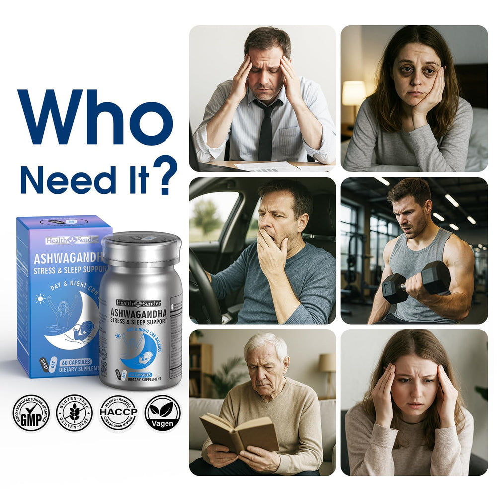 Man focused and energized for work with cortisol support