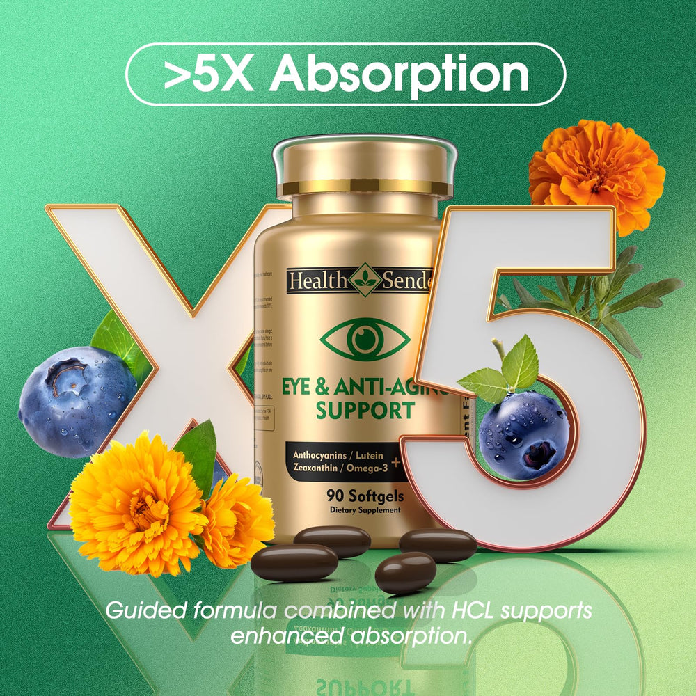 HealthSender Eye Vitamin 37-in-1 product usage and bottle