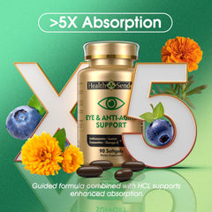 HealthSender Eye Vitamin 37-in-1 product usage and bottle