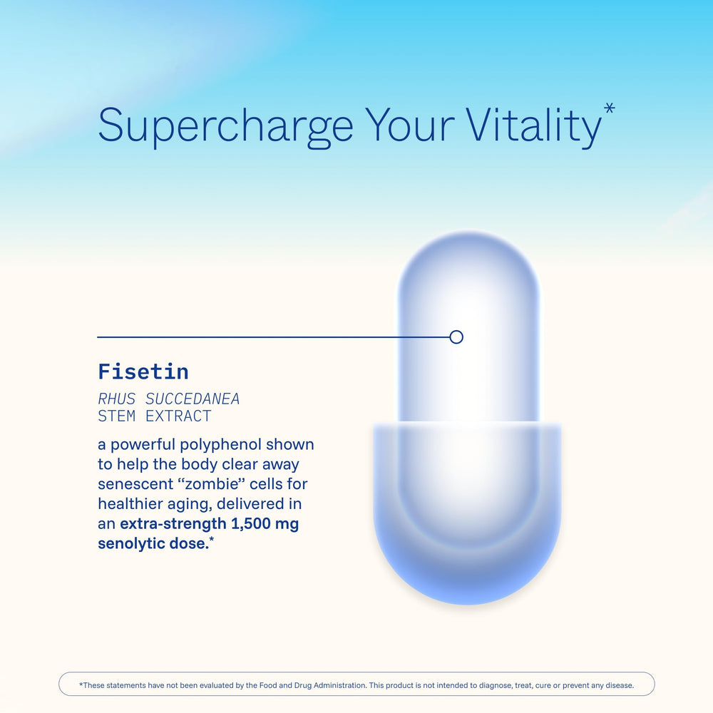 Healthy aging benefits of fisetin